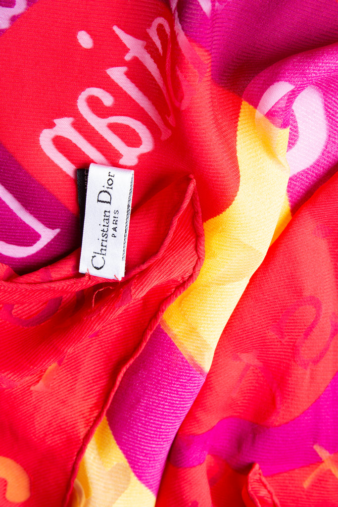 Christian Dior Logo Silk Scarf - irvrsbl