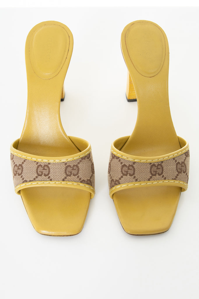 Gucci Monogram Heels 38 - irvrsbl