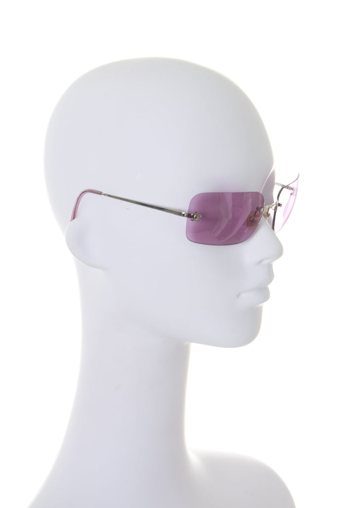 Chanel Y2K Sunglasses in Purple - irvrsbl