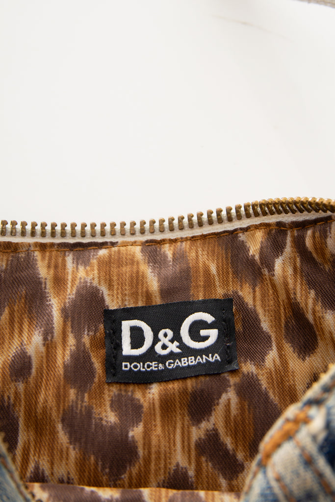 Dolce and GabbanaDenim Print Bag- irvrsbl