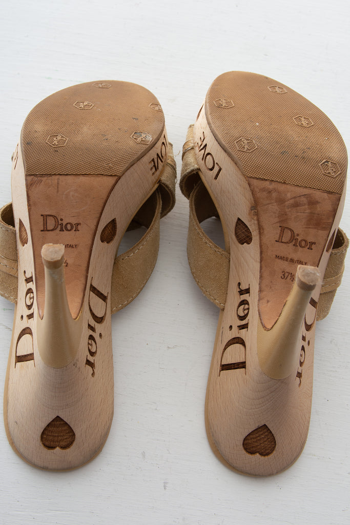 Christian Dior Peace Sign Heels - irvrsbl