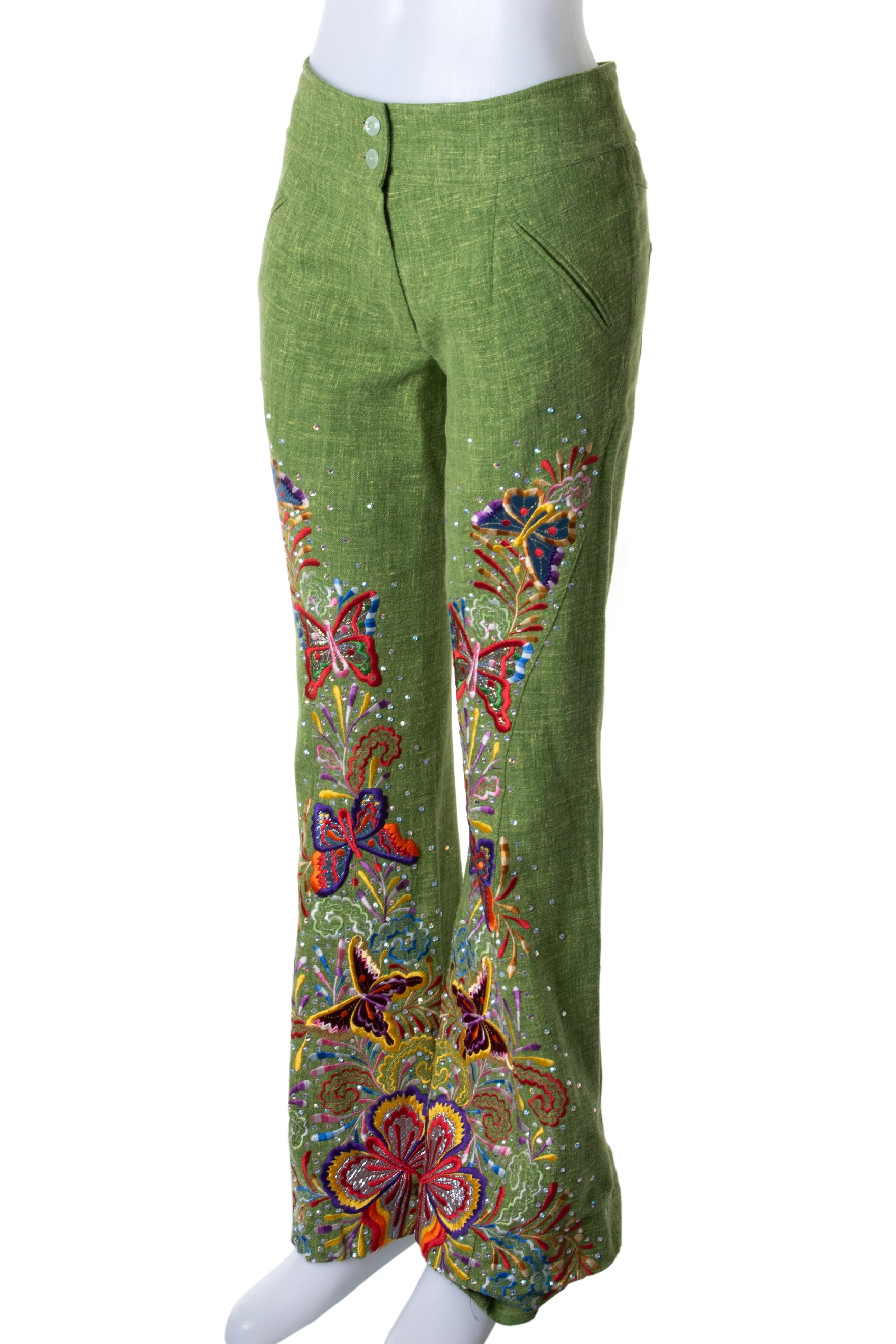 Christian Dior John Galliano era Embroidered Pants | irvrsbl