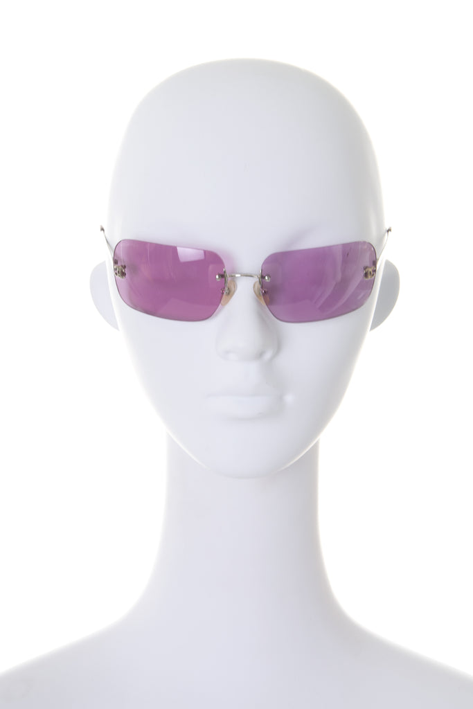 Chanel Y2K Sunglasses in Purple - irvrsbl