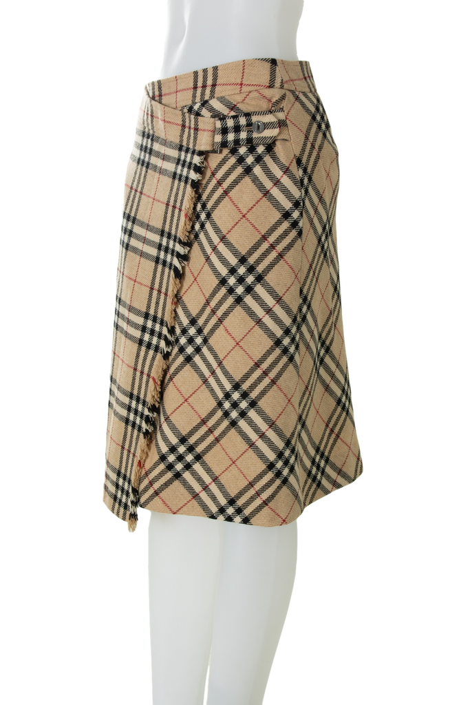 Burberry Nova Check Wrap Skirt - irvrsbl