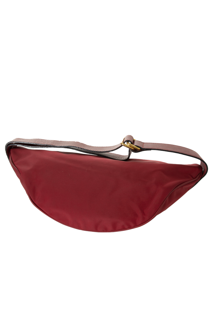Moschino Redwall Fannypack in Maroon - irvrsbl