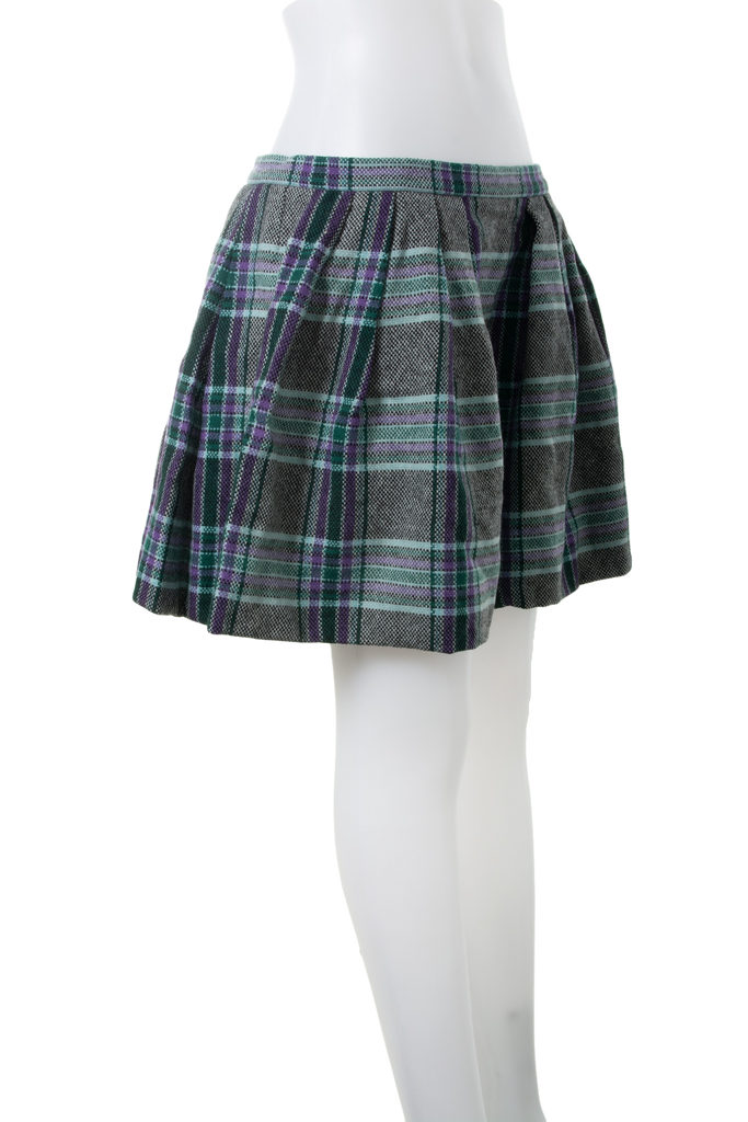 Miu MiuTartan wool Skirt- irvrsbl