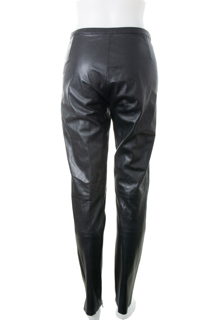 Gucci Black Leather Pants - irvrsbl