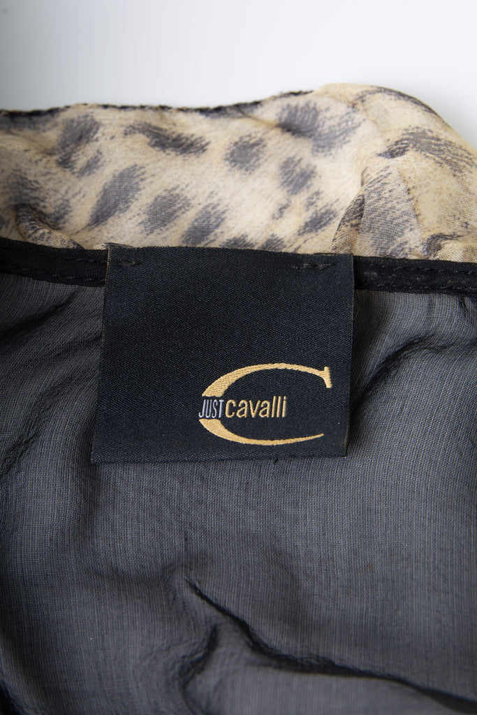 Roberto Cavalli Sheer Wrap Top - irvrsbl