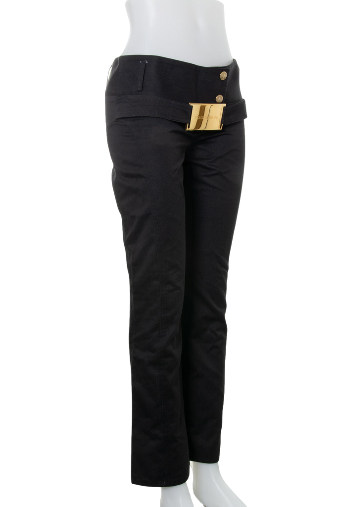 Dolce and Gabbana Gold Buckle Pants - irvrsbl