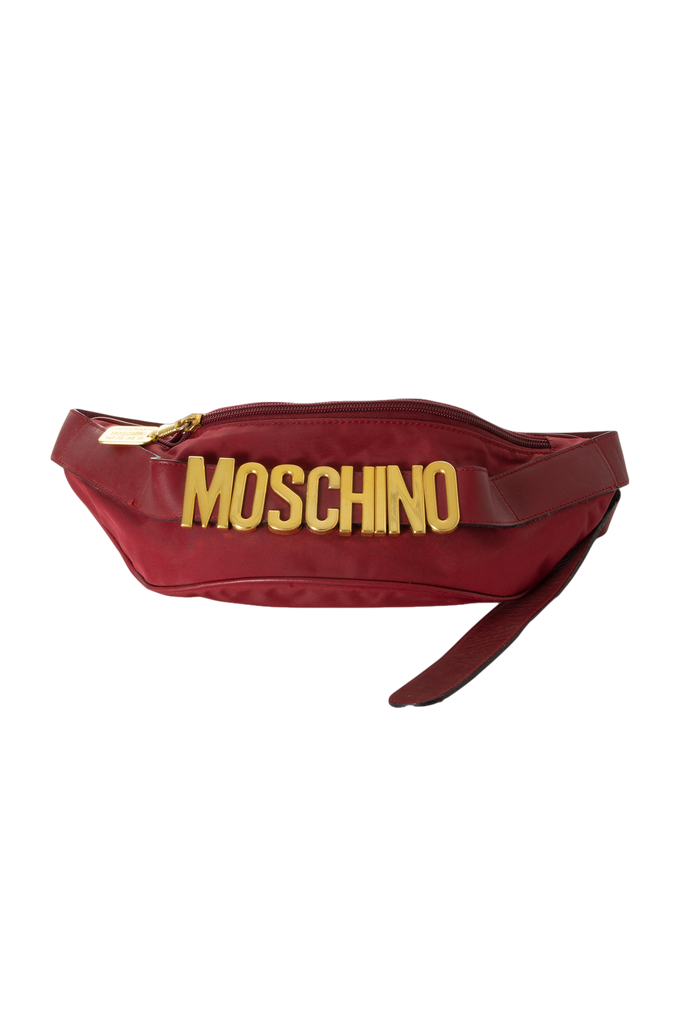 MoschinoRedwall Fannypack in Maroon- irvrsbl