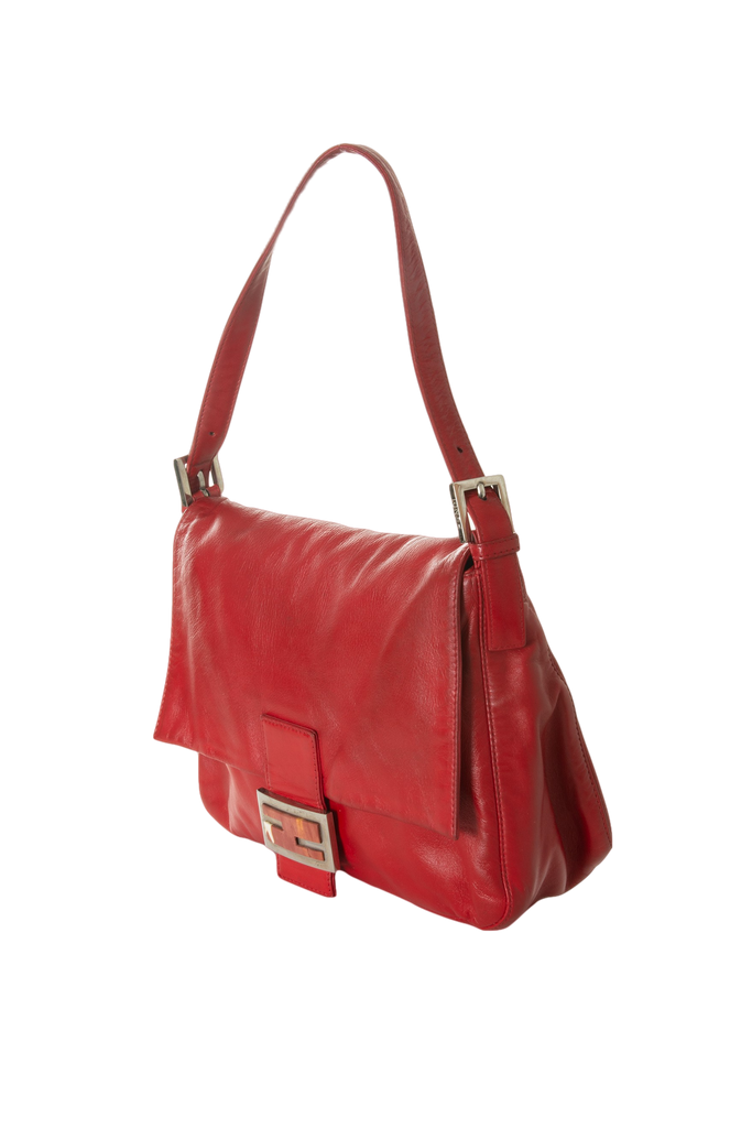 Fendi Red Leather Baguette - irvrsbl