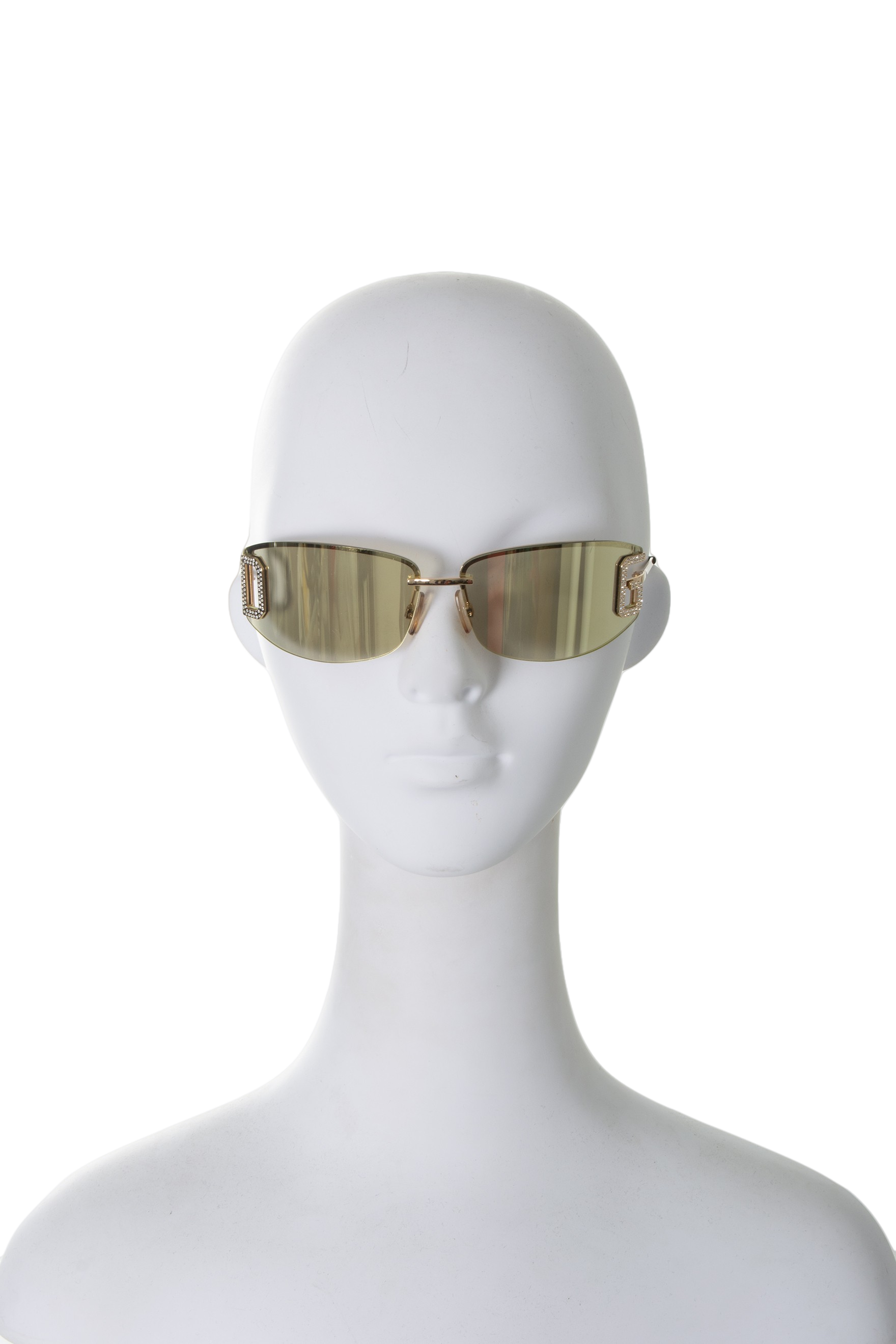 Shop Irvrsbl - Chanel Swarovski crystal sunglasses. All of these