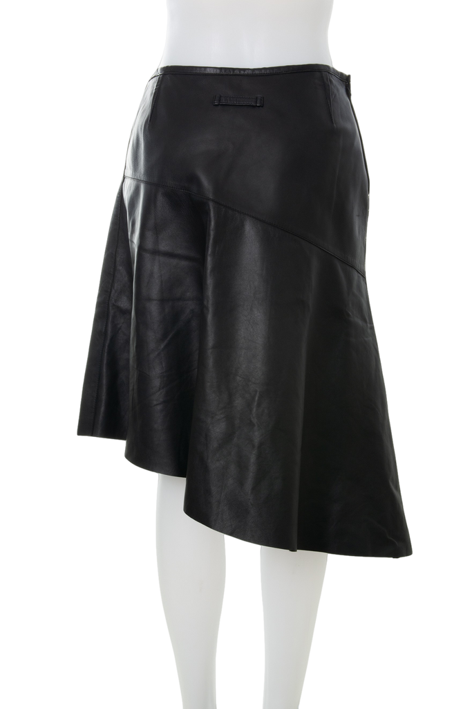 Jean Paul Gaultier Asymmetrical Leather Skirt - irvrsbl