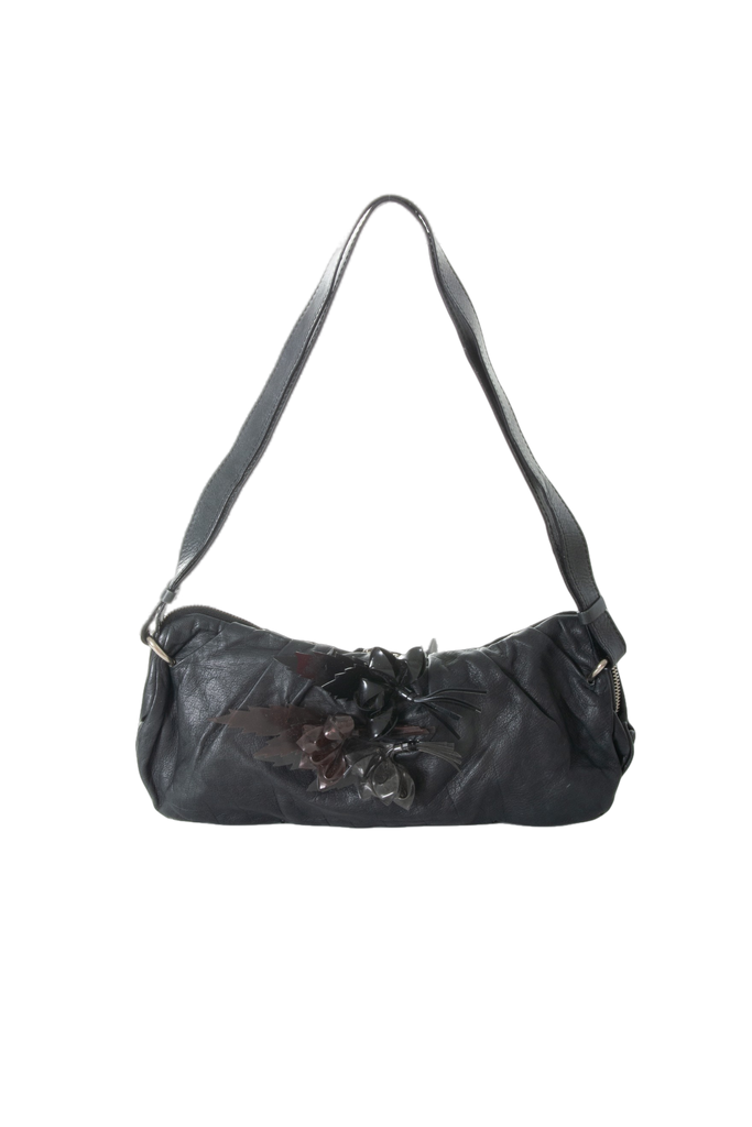 ChloeFloral Bag in Black- irvrsbl