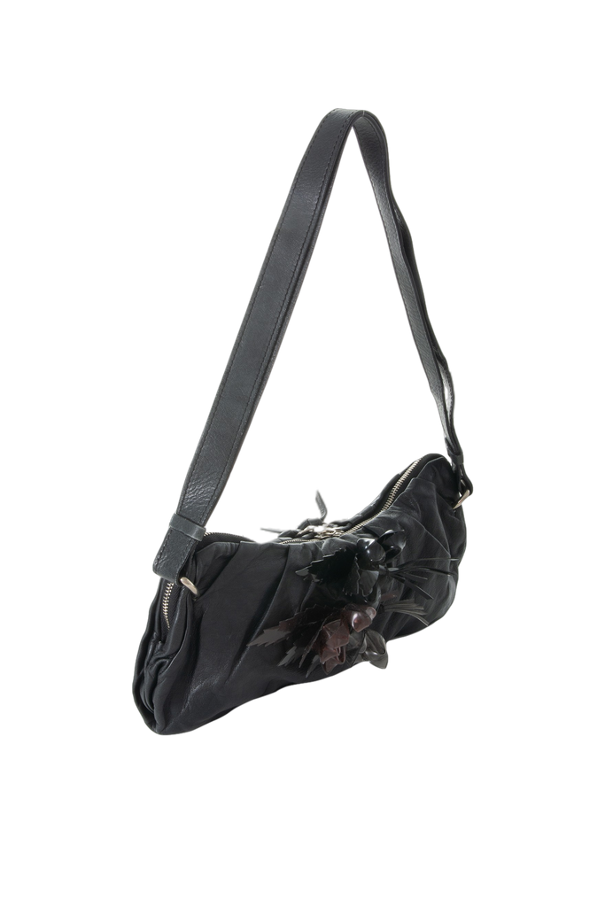 Chloe Floral Bag in Black - irvrsbl