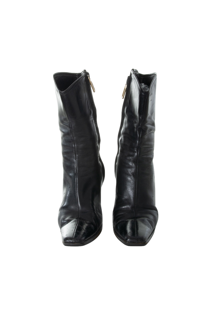 GucciBlack Leather Boots- irvrsbl