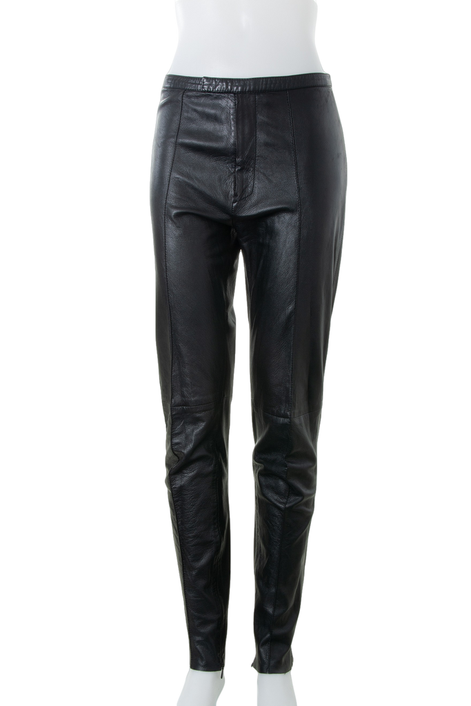 GucciBlack Leather Pants- irvrsbl